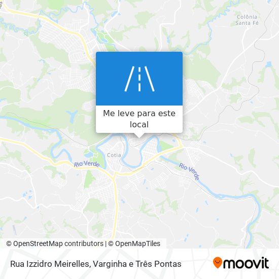 Rua Izzidro Meirelles mapa
