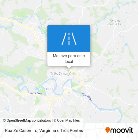 Rua Zé Casemiro mapa