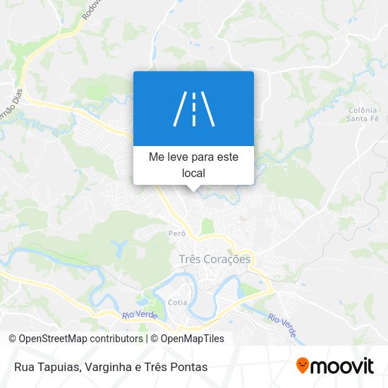 Rua Tapuias mapa