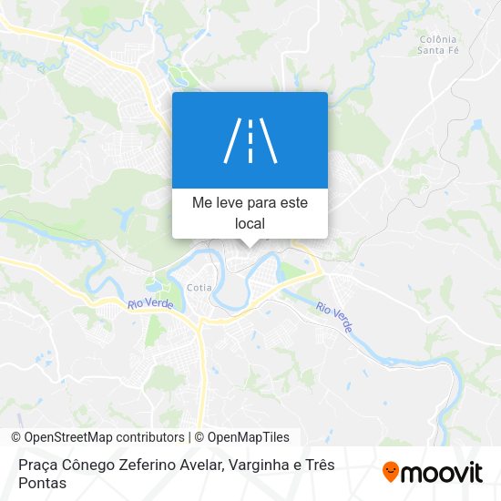 Praça Cônego Zeferino Avelar mapa