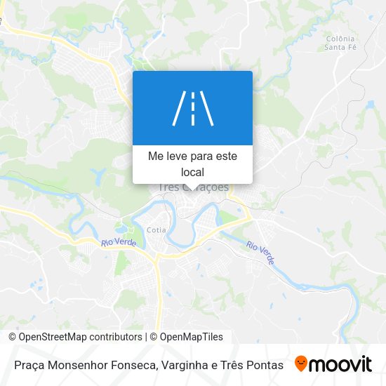 Praça Monsenhor Fonseca mapa