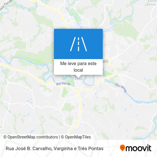 Rua José B. Carvalho mapa