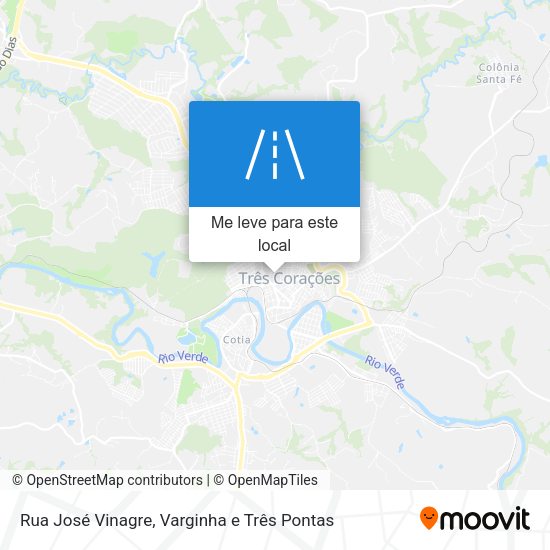 Rua José Vinagre mapa