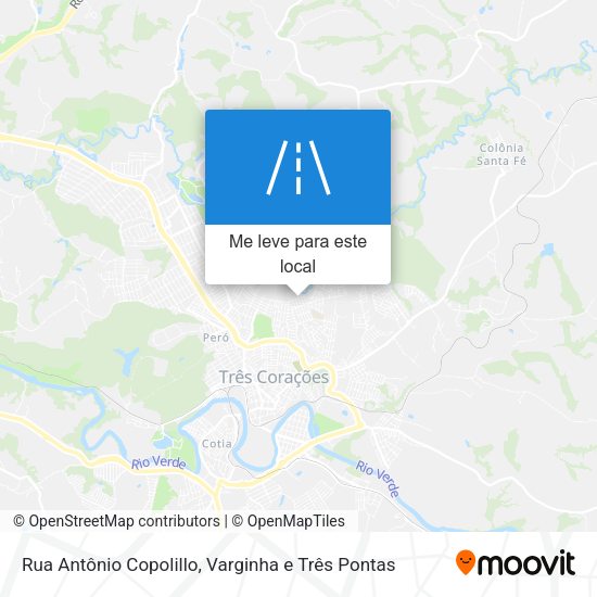Rua Antônio Copolillo mapa