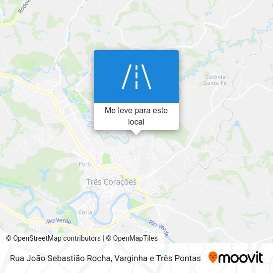Rua João Sebastião Rocha mapa