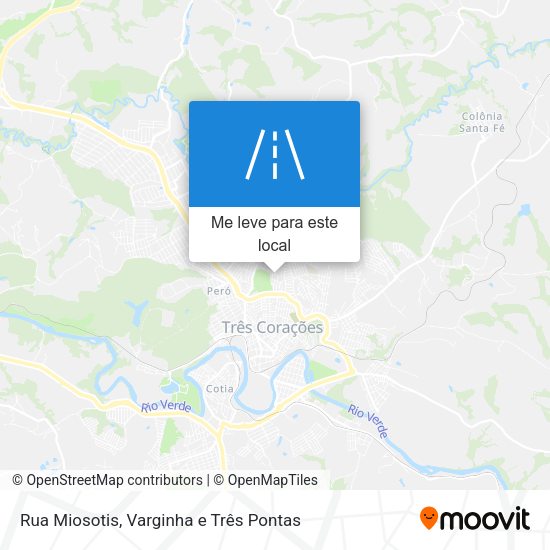 Rua Miosotis mapa