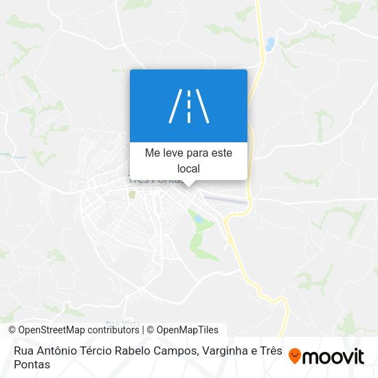 Rua Antônio Tércio Rabelo Campos mapa