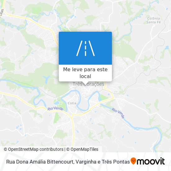 Rua Dona Amália Bittencourt mapa