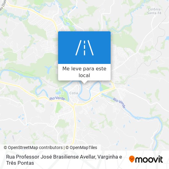 Rua Professor José Brasiliense Avellar mapa