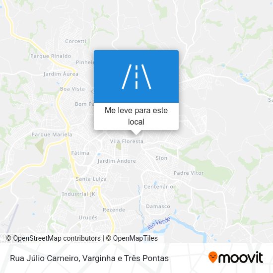 Rua Júlio Carneiro mapa
