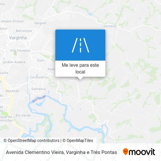 Avenida Clementino Vieira mapa