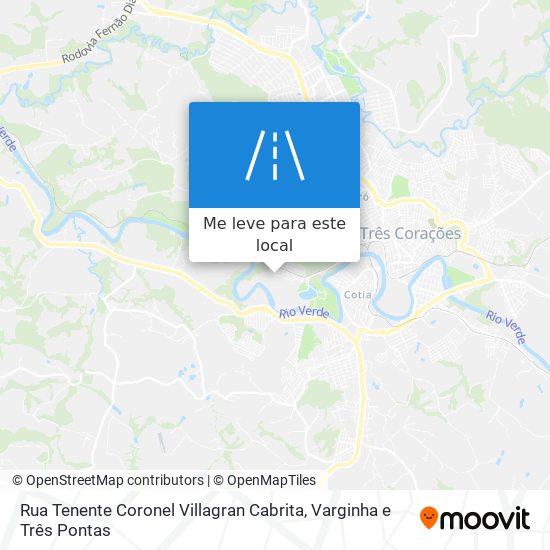 Rua Tenente Coronel Villagran Cabrita mapa