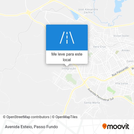 Avenida Esteio mapa