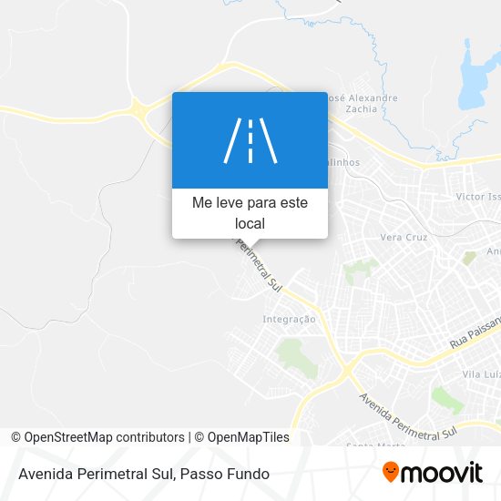 Avenida Perimetral Sul mapa