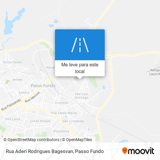 Rua Aderi Rodrigues Bagesvan mapa
