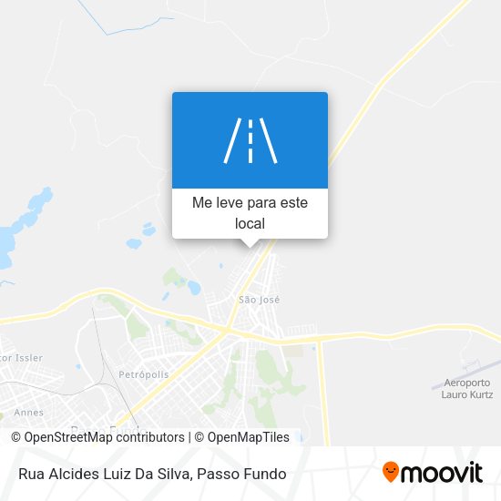 Rua Alcides Luiz Da Silva mapa