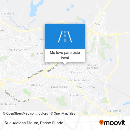 Rua Alcides Moura mapa