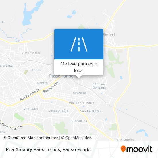 Rua Amaury Paes Lemos mapa