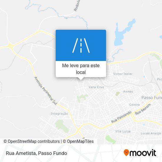 Rua Ametista mapa