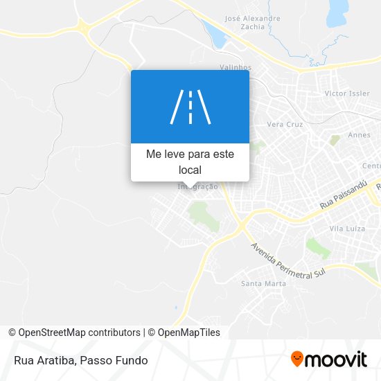 Rua Aratiba mapa