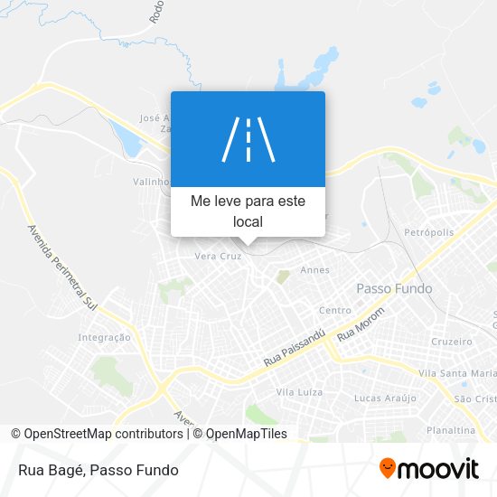 Rua Bagé mapa