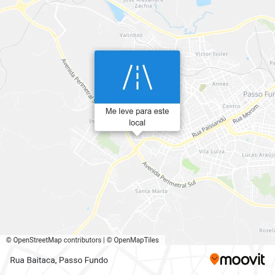 Rua Baitaca mapa