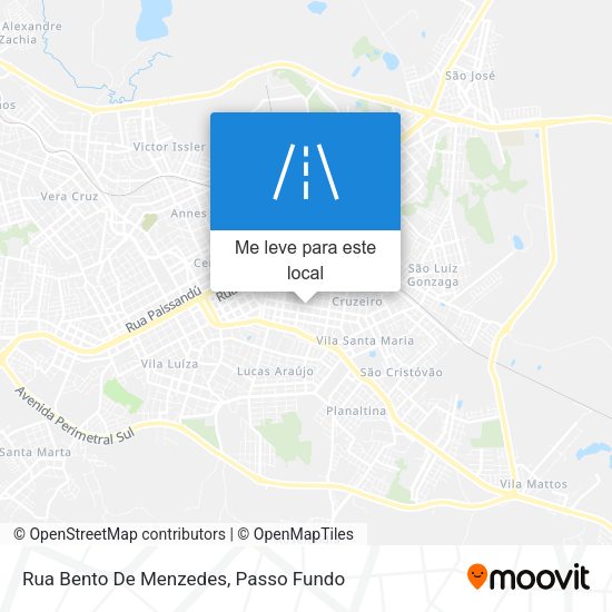 Rua Bento De Menzedes mapa