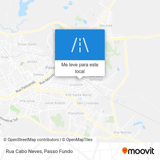 Rua Cabo Neves mapa