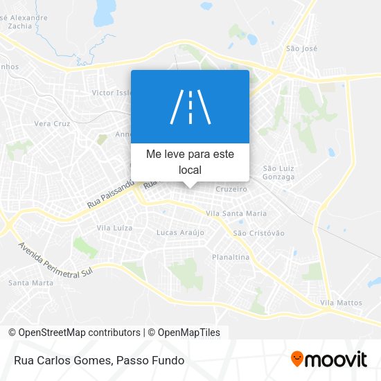 Rua Carlos Gomes mapa