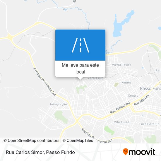 Rua Carlos Simor mapa