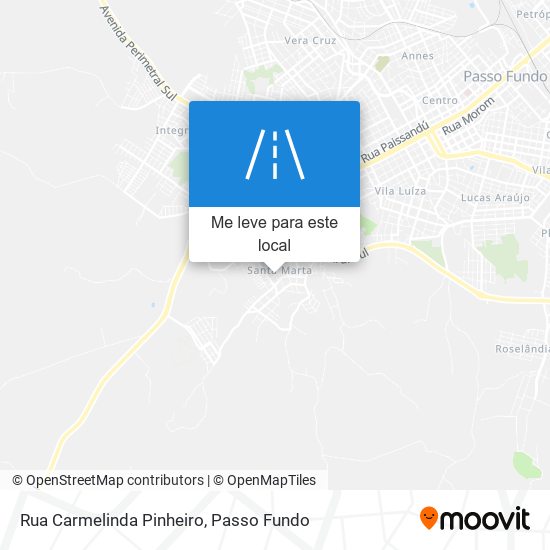 Rua Carmelinda Pinheiro mapa