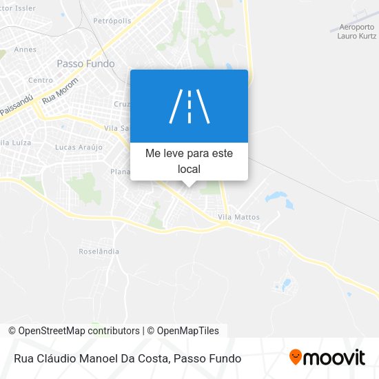 Rua Cláudio Manoel Da Costa mapa