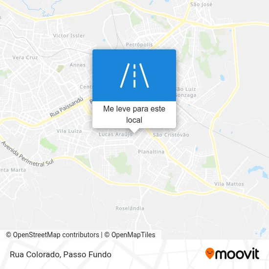 Rua Colorado mapa