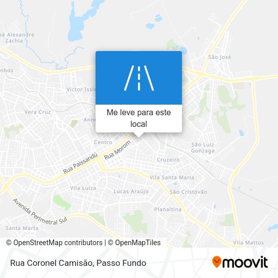 Rua Coronel Camisão mapa