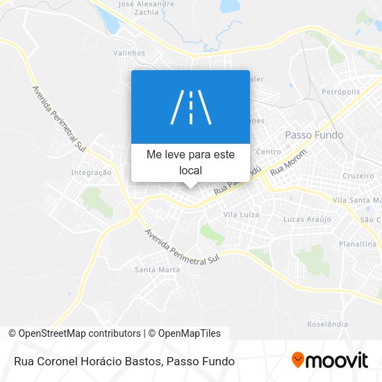 Rua Coronel Horácio Bastos mapa