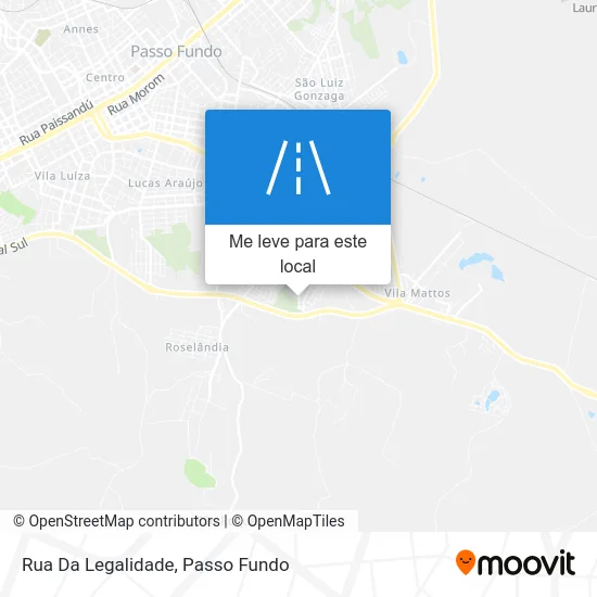 Rua Da Legalidade mapa