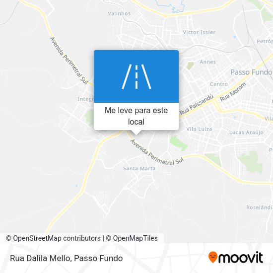 Rua Dalila Mello mapa