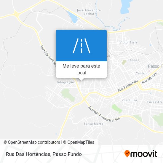 Rua Das Hortências mapa