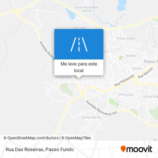 Rua Das Roseiras mapa