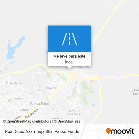 Rua Décio Azambuja Ilha mapa