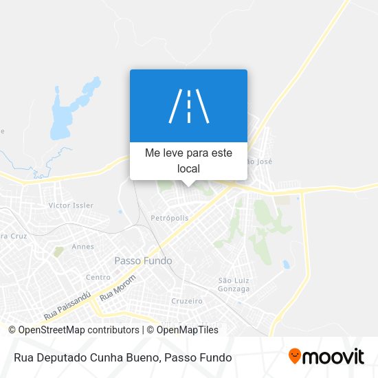 Rua Deputado Cunha Bueno mapa