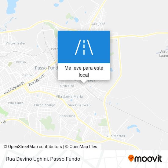 Rua Devino Ughini mapa