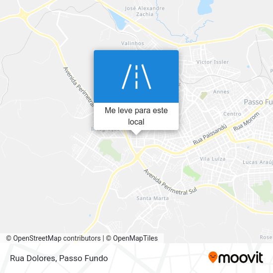 Rua Dolores mapa