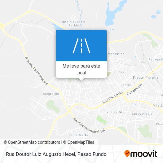 Rua Doutor Luiz Augusto Hexel mapa