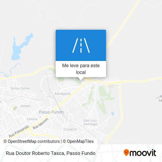 Rua Doutor Roberto Tasca mapa