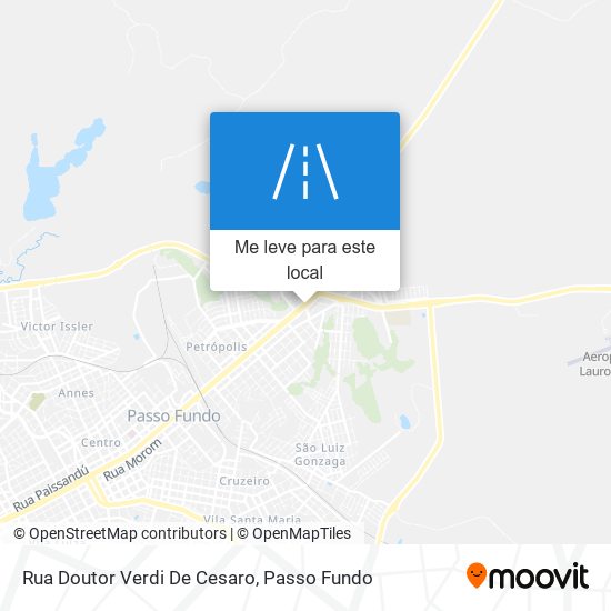 Rua Doutor Verdi De Cesaro mapa