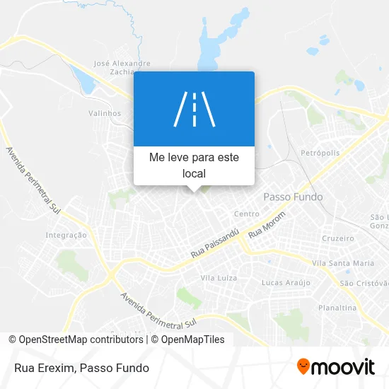 Rua Erexim mapa