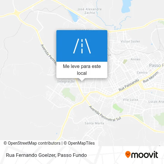 Rua Fernando Goelzer mapa