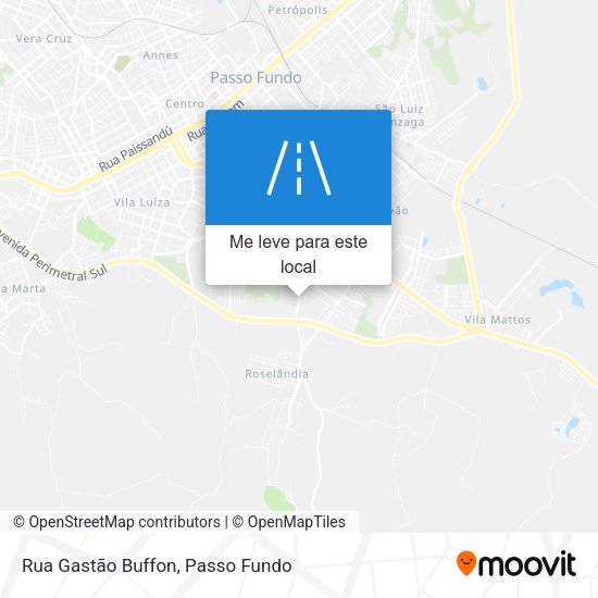Rua Gastão Buffon mapa