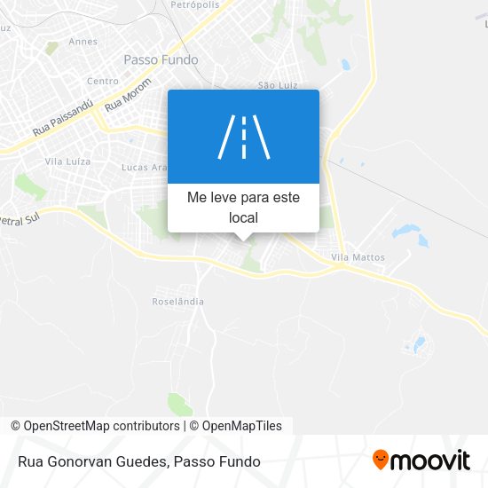 Rua Gonorvan Guedes mapa